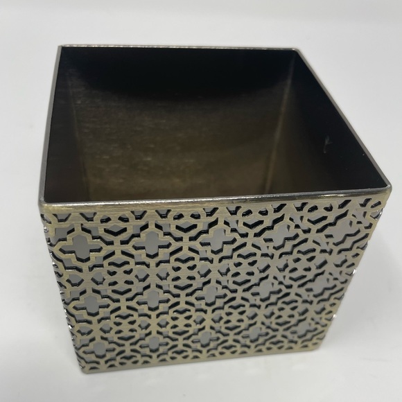 Kendra Scott Filigree Box Blue Sodalite Stone Lid Quartz Crystal Knob NIB - Picture 8 of 9